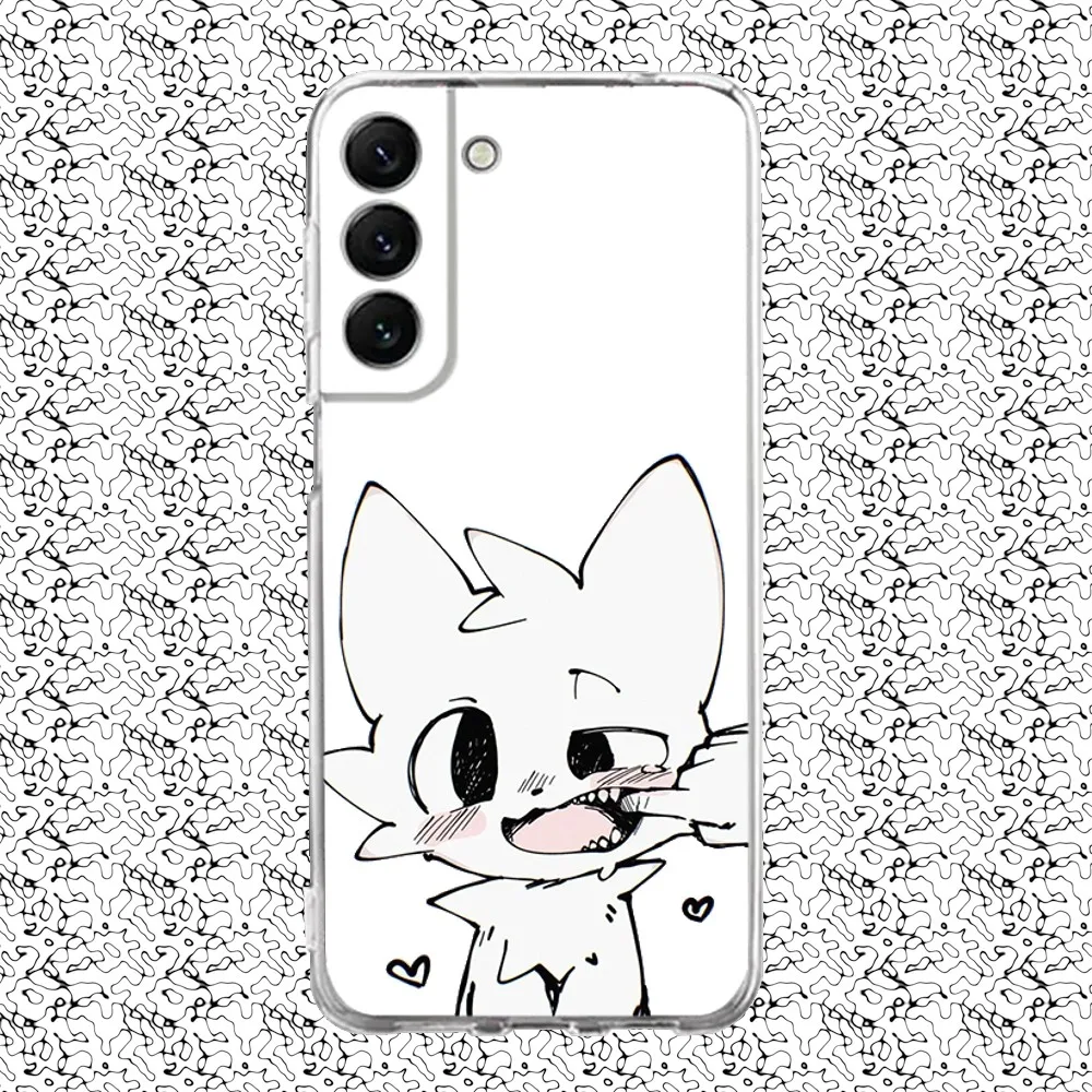 Силиконовый чехол для телефона Cute Boykisser для Samsung S30,23,21,22,20 FE lite,S10,9,PIus Note20ultra Soft Transparent