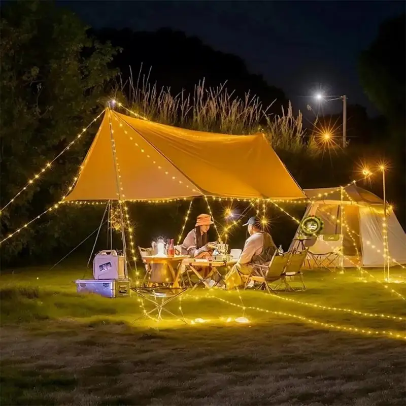 LED Camping Lamp Strip Atmosphere 10M Length Waterproof Recyclable Light Belt Outdoor Garden Decoration Lamp for Tent Room