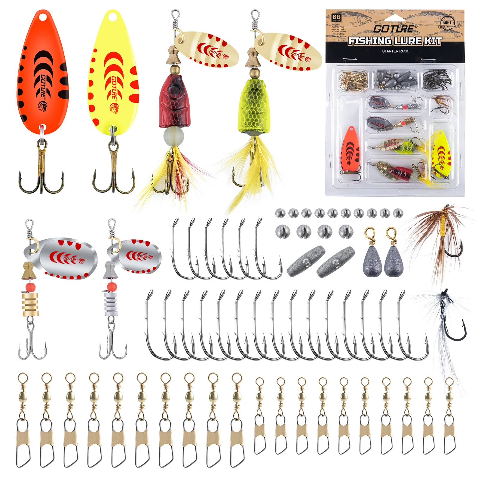 goture-colher-girador-metal-isca-de-pesca-kit-de-gancho-de-pesca-para-truta-leco-baixo-multi-isca-conjunto-em-camadas-enfrentar-pro-engrenagem