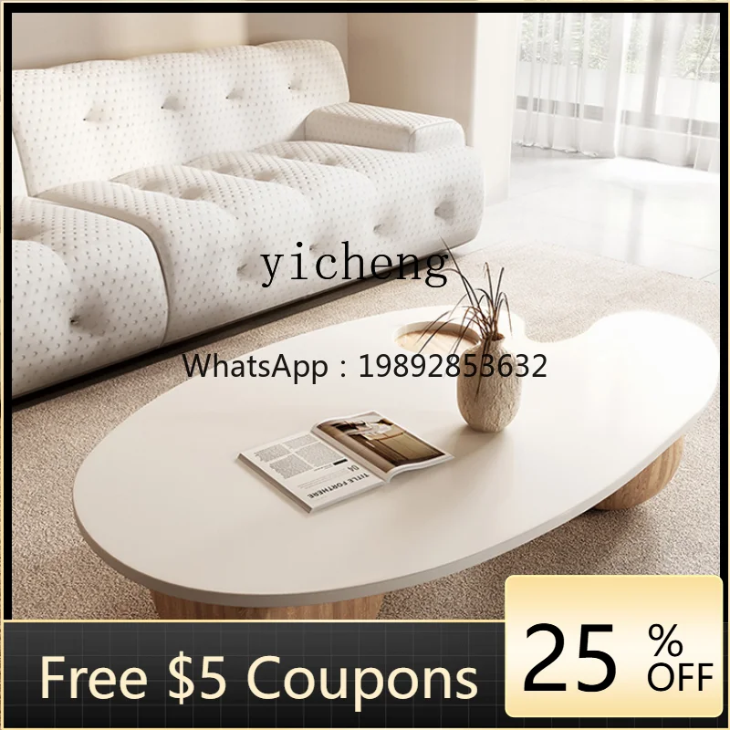 Silent Style Coffee Table Living Room Modern Minimalist Solid Wood Minimalist Low Table
