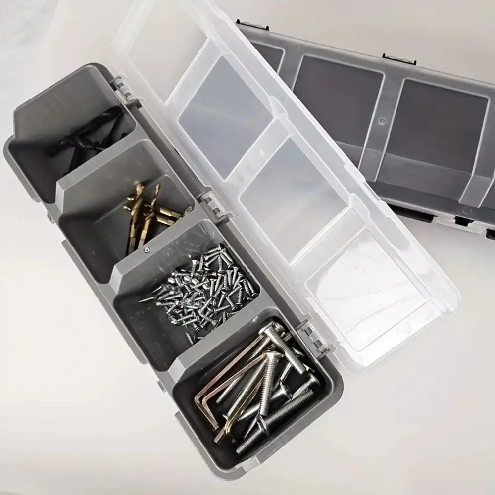 

Multi-Compartment Parts Storage Box Beveled Hardware Accessories Screw Organizer Boxs Large capacity Case Box Tools