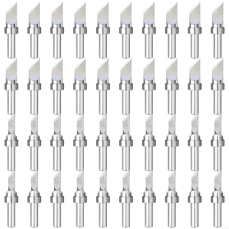 

11XC 10Pcs Soldering Iron Soldering Iron Head Set Inside Hot Bare