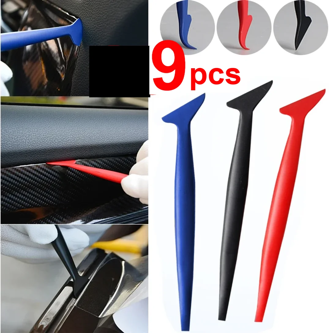 

Car Micro Squeegee Curves Slot Tint Tool Set Car Stickers Wrap Vinyl Tools Auto Wrapping Film Installing Scraper Gasket Squeegee