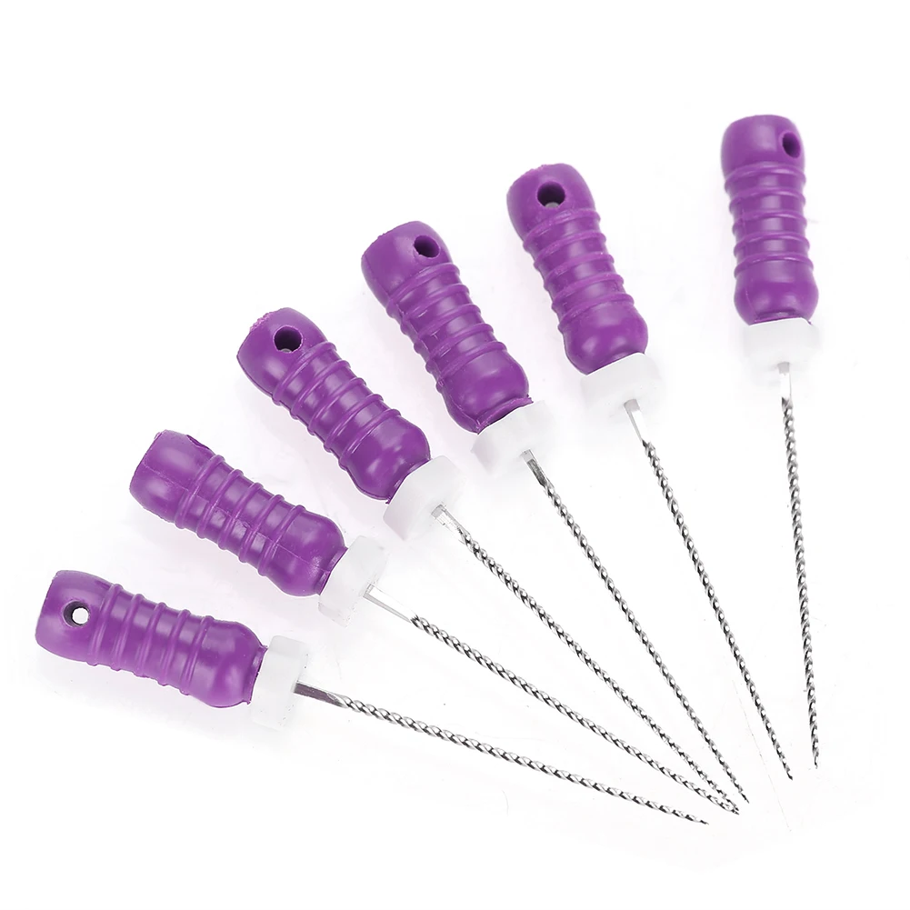 5 Pcs 7Color Choose Dental Endo Root Needle K-FILES Dental 21mm SS Root Canal Ddurable Endodontic Instrument Clean Wiht Holder