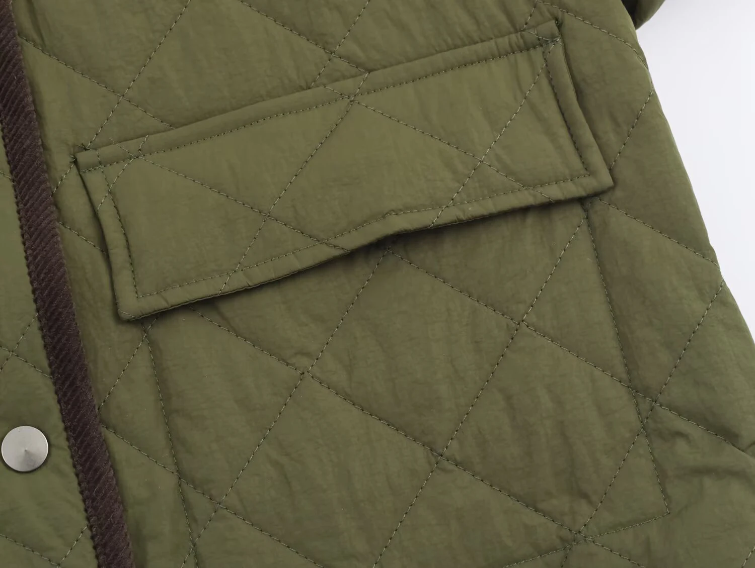 الأوروبية والأمريكية 2025 شتاء جديد المرأة ريترو فضفاض عادية سروال قصير مبطن النايلون كسول نمط طوق سترة #4