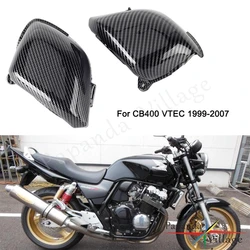 1 Pair Plastic Motorcycles Fiber Carburetor Side Cover Carburetter Frame Guard Protector For Honda CB 400 CB400 VTEC 1999-2007