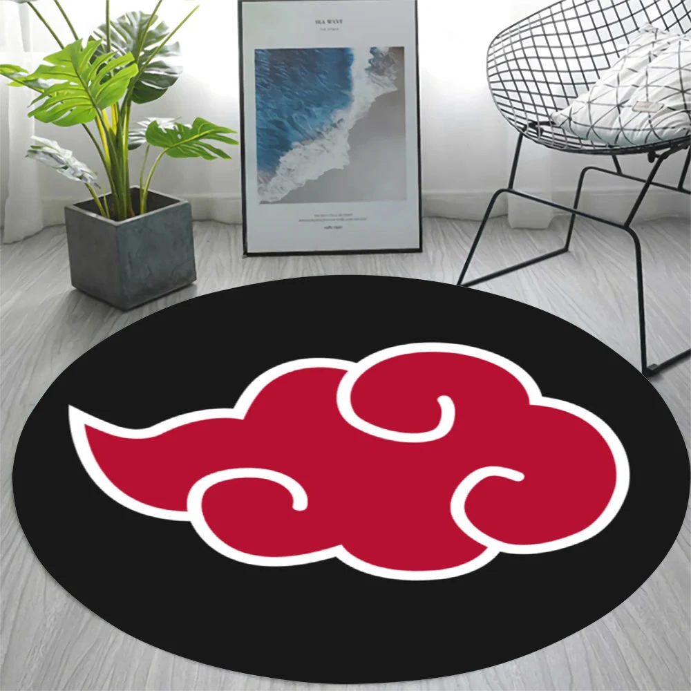 Round Carpet Xiangyun Graphic Printing Area  Living Room Bedroom Kitchen Anti-slip Mat  Entrance  tapete redondo