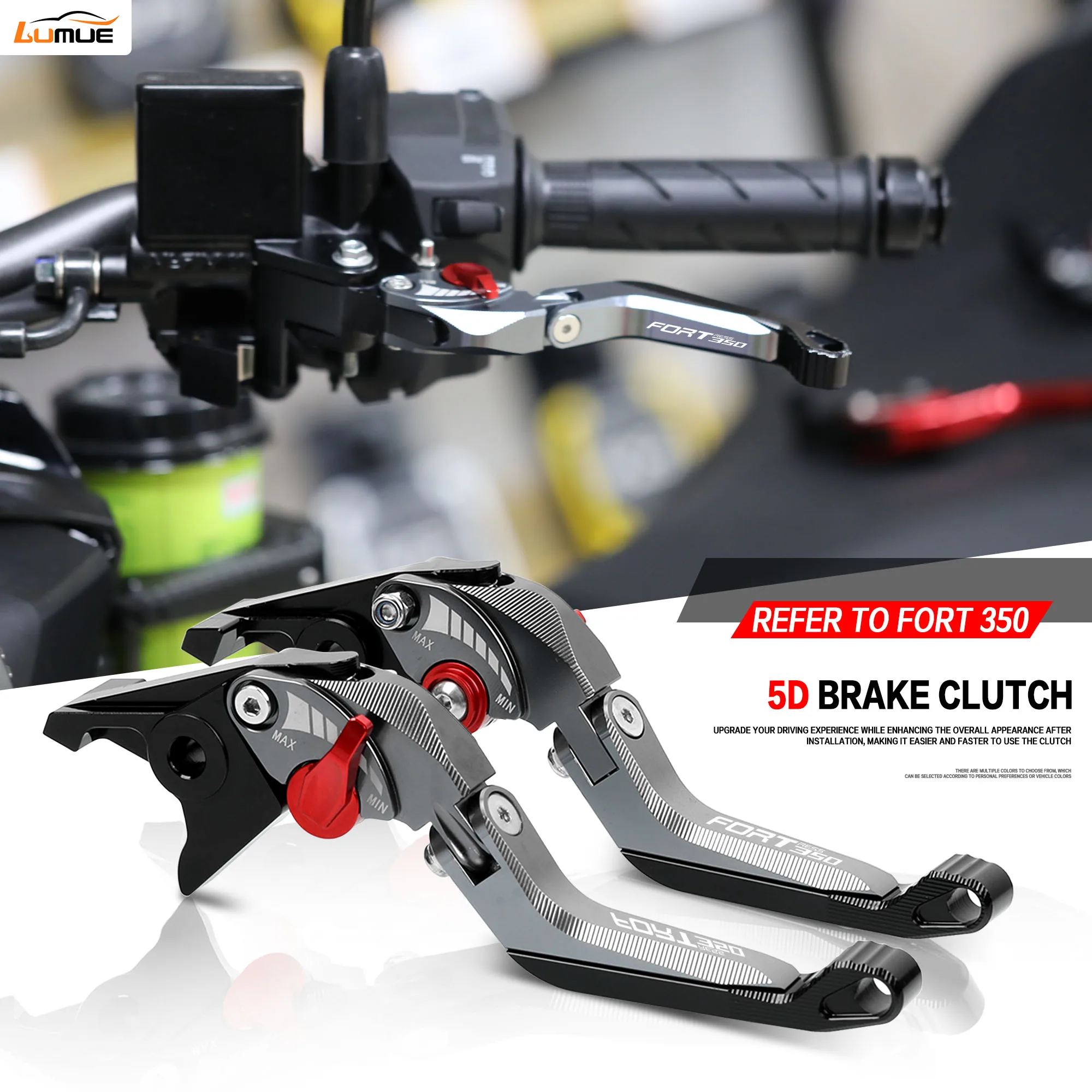 qjmoto-fort-350-350-gt-2022-2026用-新型クラッチレバー-cnc調整式-モーターサイクル-fort350-5d-アルミ製-ブレーキクラッチレバーハンドル