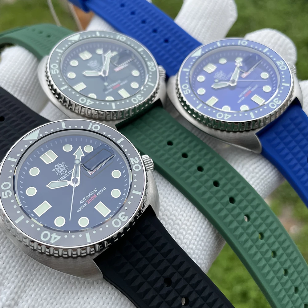 Week Display Watch! STEELDIVE 45mm Case New Arrival 20ATM Super Luminous NH36 Automatic Mens Dive Watches SD1972