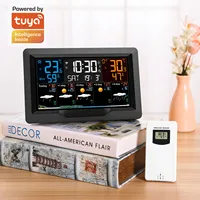 3390TY-A Tuya WIFI Smart Weather Station Thermometer Hygrometer Multifunctional Wireless Color Screen Weather Forecast Clock
