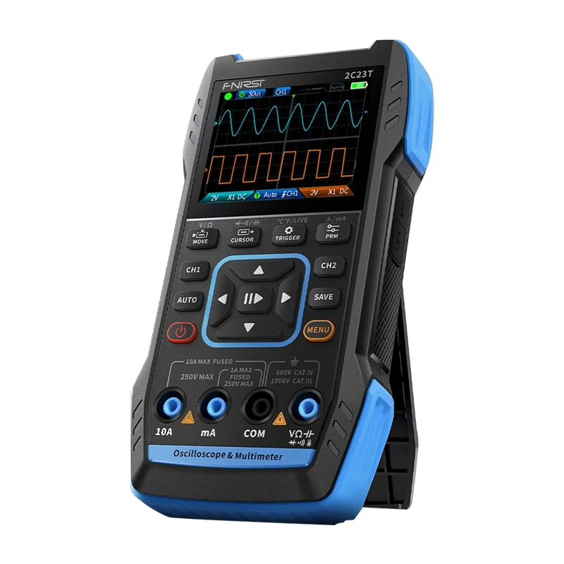 FNIRSI  2C23T Handheld Digital Oscilloscope Multimeter + Function Signal Generator  3IN1 Dual Channel 10MHZ*2 50MS/s