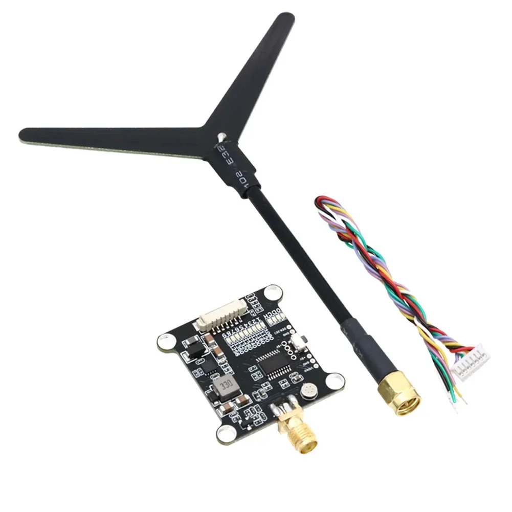 new LST 1.2Ghz 1W 1.6W 2W 2-8S Switchable VTX Video Transmitter Module 1.2G 8Ch VRX Heat  Shell For Long Range FPV Drone