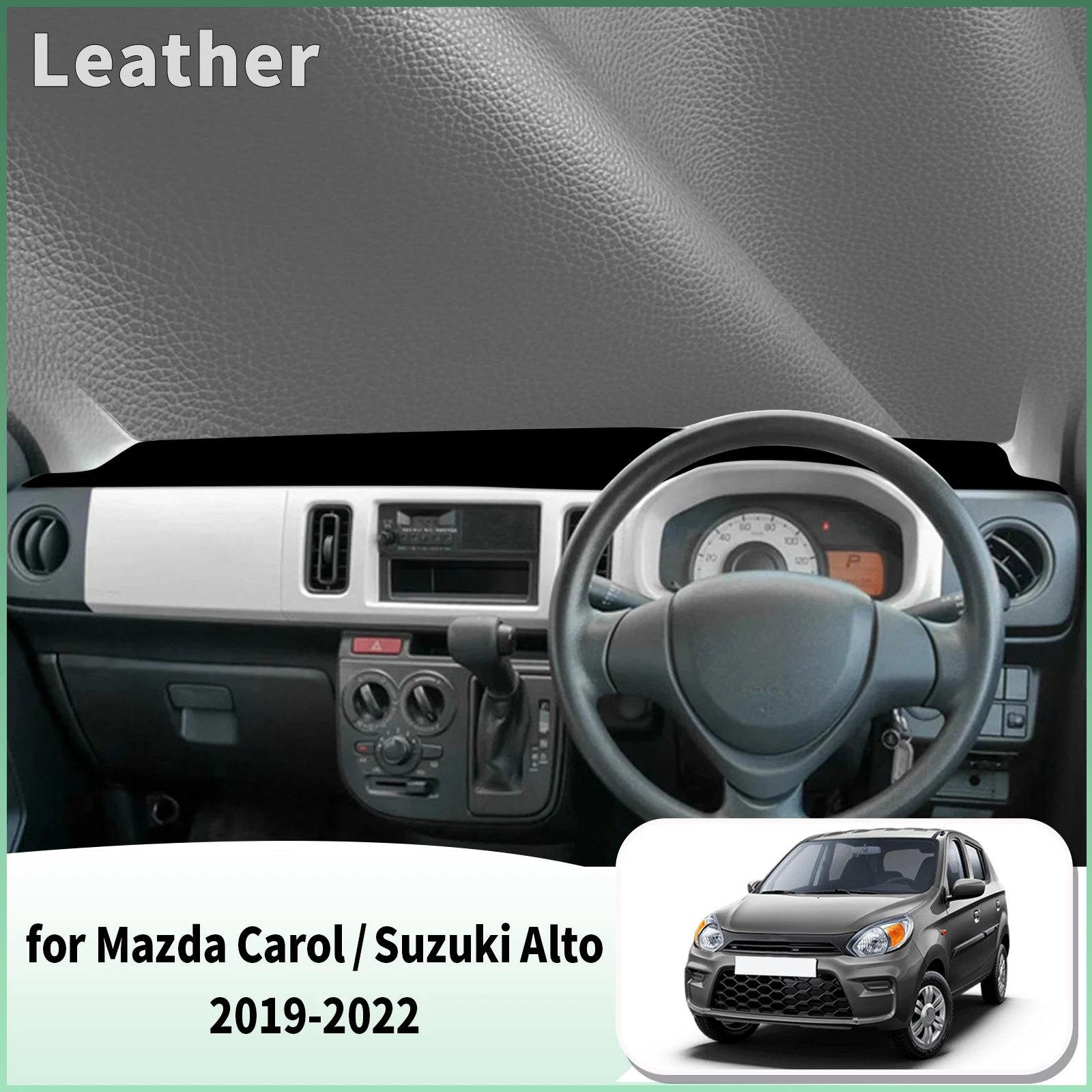 for Suzuki Alto 2019-2022 Mazda Carol Dash Mat Dashboard Cover Dashmat Universal Anti-Reflection Heat Insulation Sun Protection