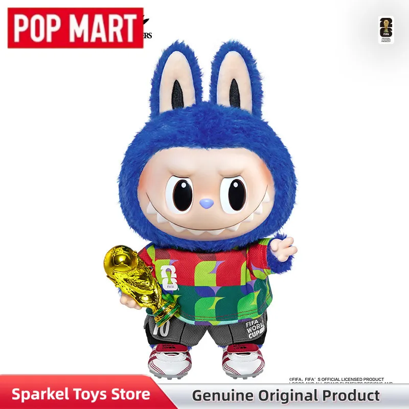 ぬいぐるみ・マスコット POP MART THE MONSTERS FIFA WORLD CUP POPMART The Monsters Fifa Catch The Win Vinyl Plush Doll Labubu