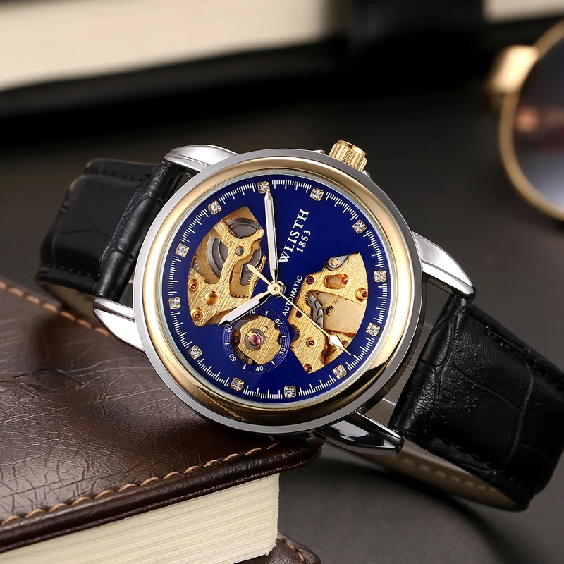 Fashion Hollow Business Tourbillon Automatic Mechanical Watch for Men