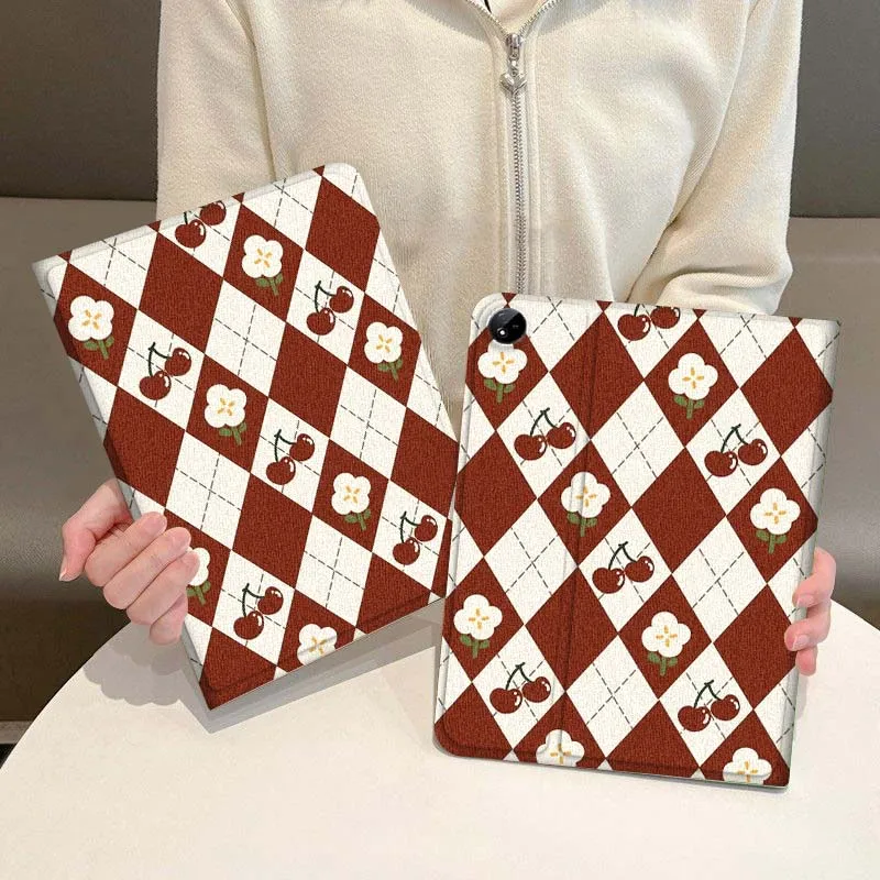 

Retro Diamond Pattern Case For Vivo IQOO Pad2 Pad3 Pad5 Air SE Pro 12.1 12.3 13 11.5 11 inch Tablet