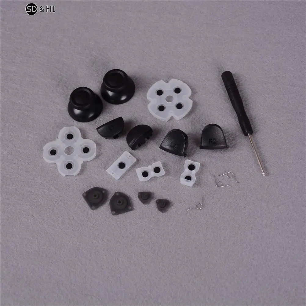 1Set L1 R1 L2 R2 Trigger Button Conductive Rubber Repair Tool For PS4 Controller
