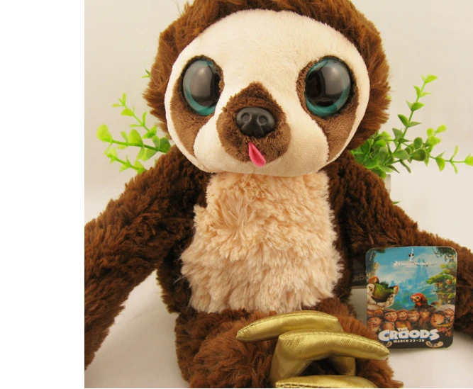 [ Funny ] 65cm 100cm Belt sloths Long arm monkey plush doll the Croods Factory direct sale toys soft Big eyes monkey baby gift