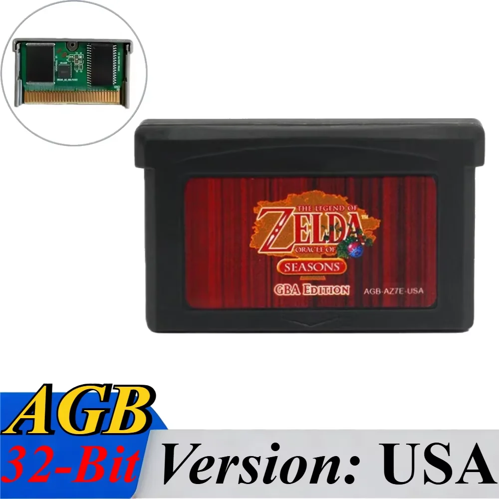 GBA Game Cartridge 32-bit videogame console gamecard Link To The Past Awakening DX Minish Cap Classic Boutique Collection