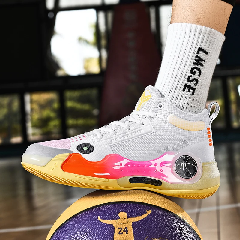 

Breathable and shock-absorbing practical basketball shoes for students, anti-slip and wear-resistant sports shoes for men