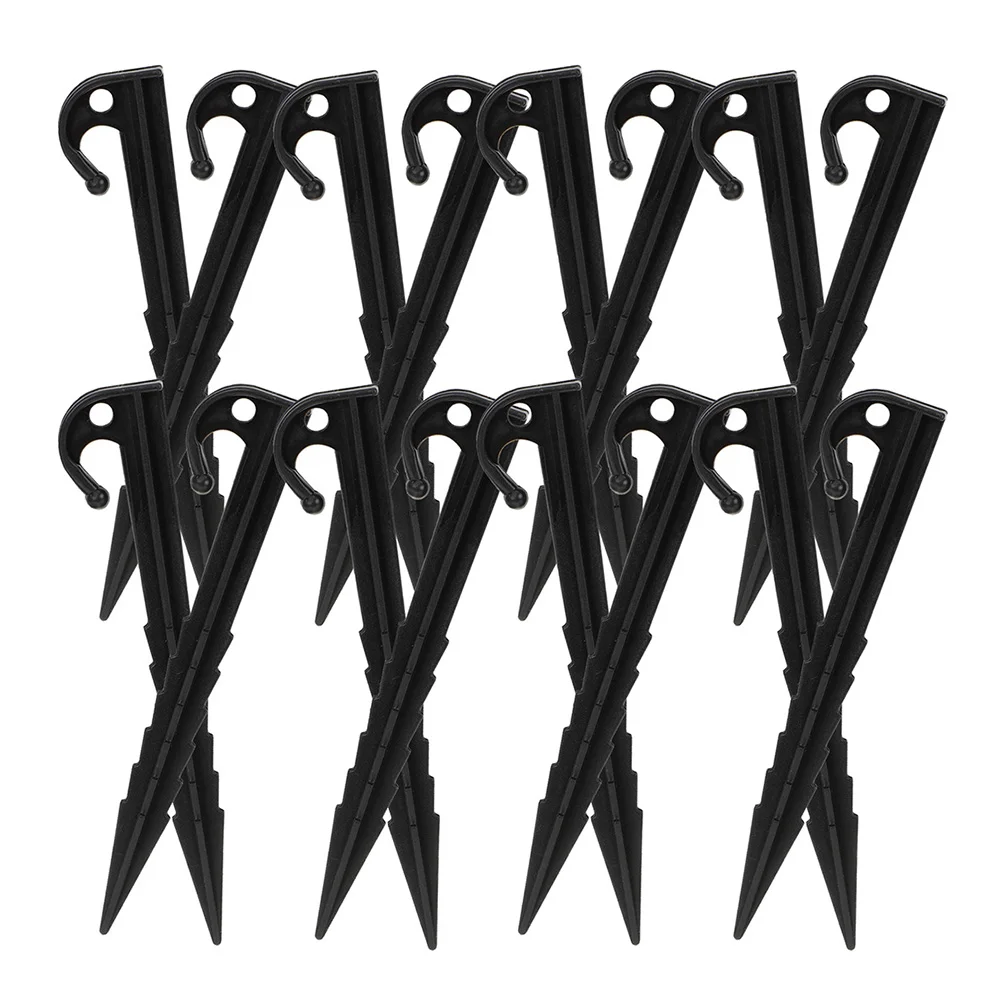40 Pcs Tent Pegs Plastic Stakes Accessories Ground Camping Heavy Duty Windproof Nail Nails