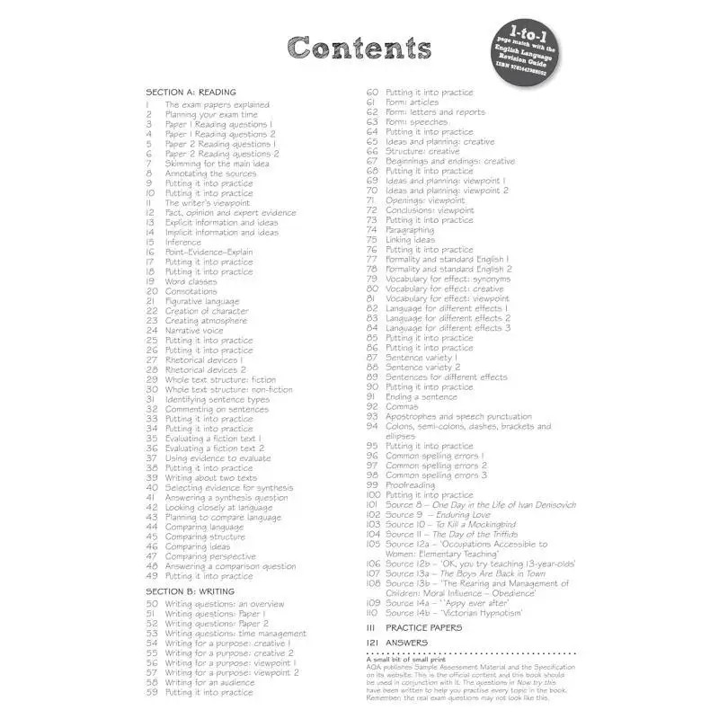 بيرسون مراجعة AQA GCSE مصنف مراجعة اللغة الإنجليزية لعام 2025 و2026 امتحان جوناثان مورغان 9781447987833