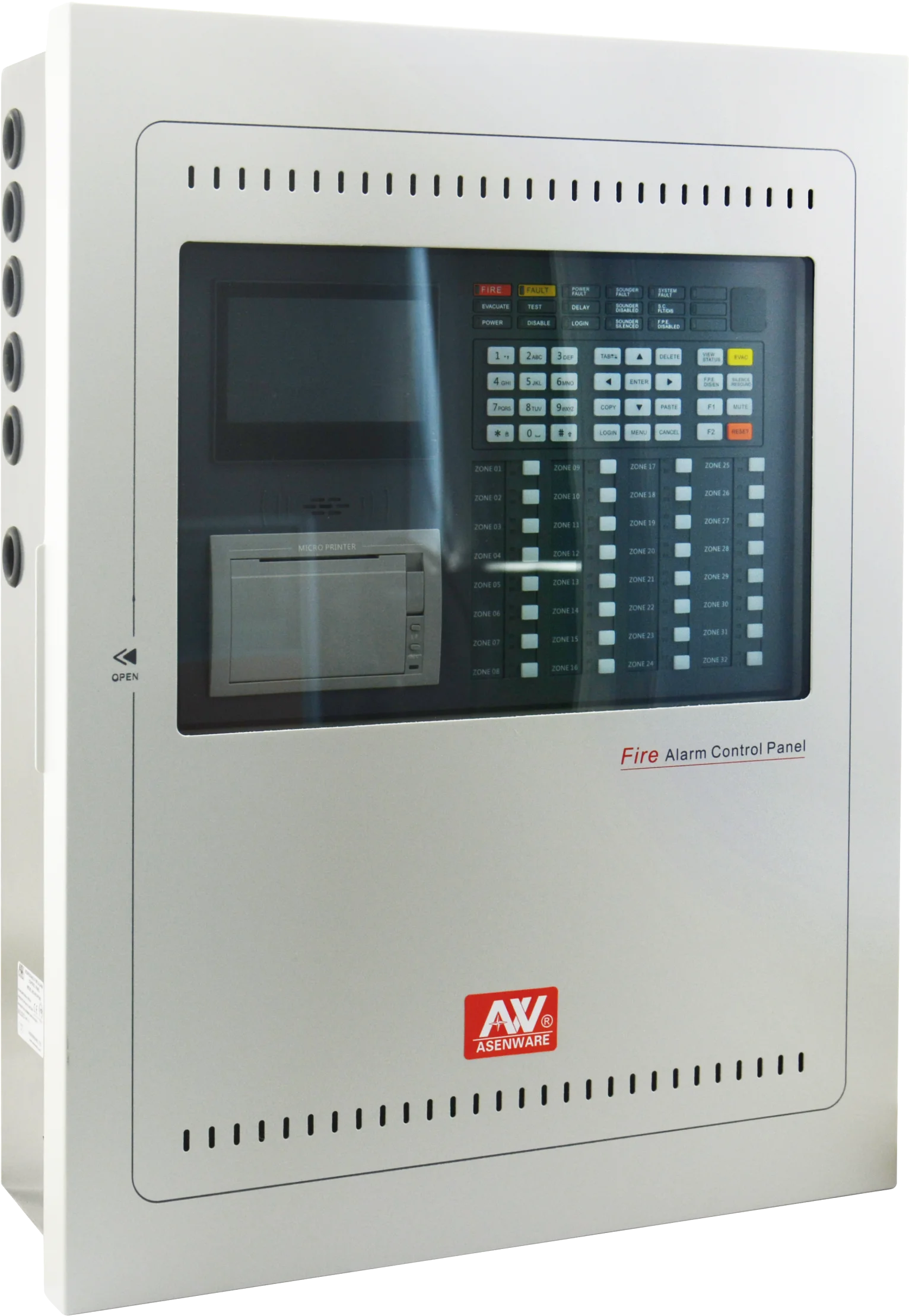 Asenware LPCB Adresowalny 32-strefowy system sterowania sygnalizacją pożarową 1-8 pętli Standard EN54