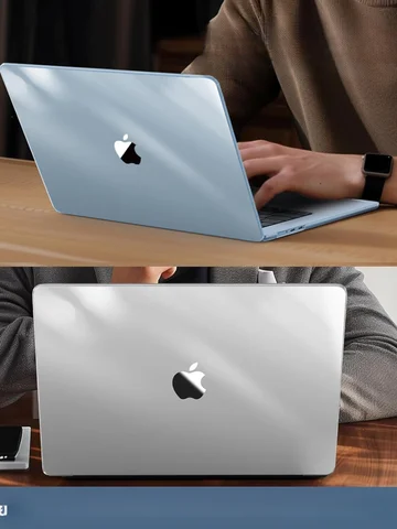 100% Ultra-clear hard case for 13.6" MacBook Air (M4-M2 2022-2025). Crystal-clear, sturdy, protects from scratches & impacts