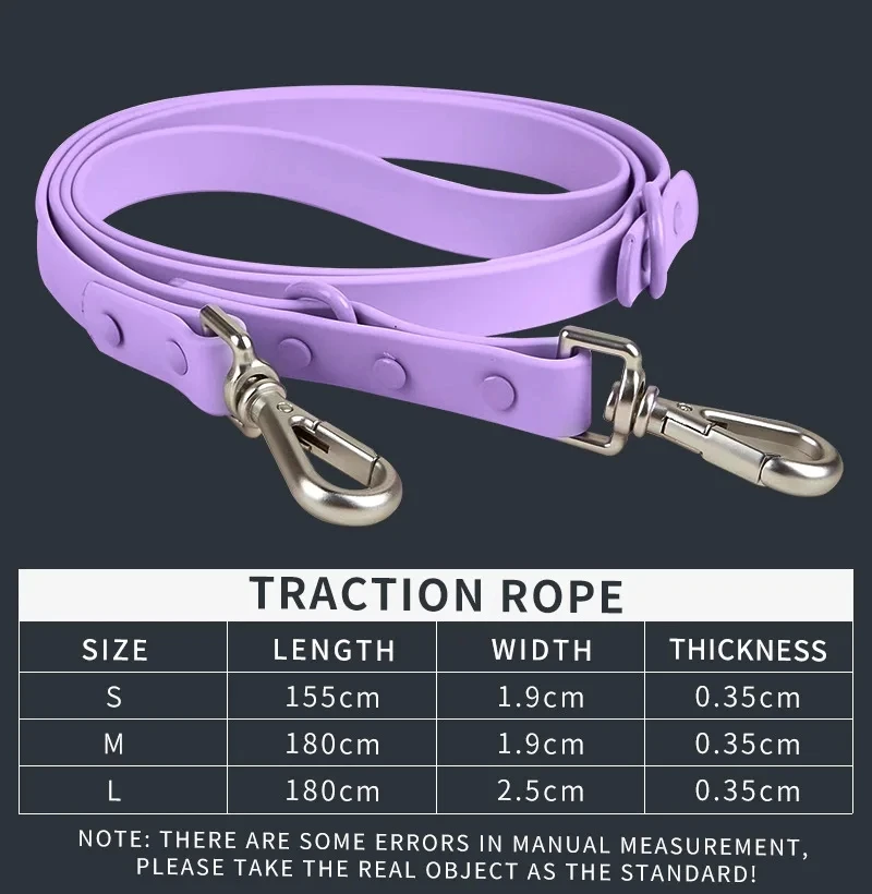 Lightweight Breathable Dog Harness Set, Adjustable Dog Chest Strap, PVC Waterproof Leash, Collar Set, Outdoor Walk Training Pet