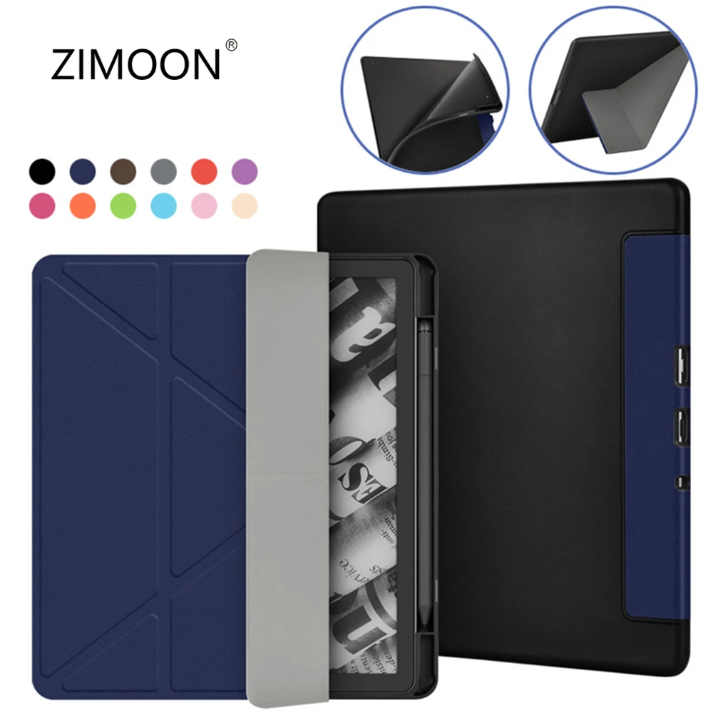 Multi-Viewing Angles Slimshell Smart Case for Kindle Scribe Premium Lightweight PU Magnetic Cover with Auto Sleep/Wake up