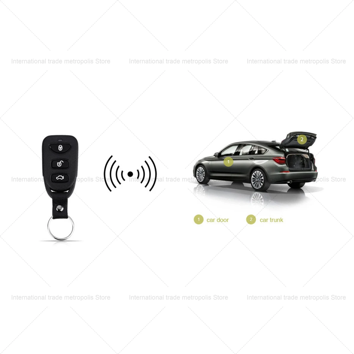 New 12V Universal Car Auto Remote Central Kit Door Lock Locking Vehicle Keyless Entry System Central Locking With Remote Control