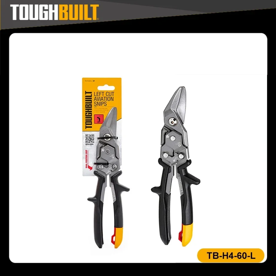 TOUGHBUILT TB-H4-60-SL TB-H4-60-R Cut Aviation Snips Straight Long Straight Offset Long Hand Tools TB-H4-60-SOL TB-H4-60-L