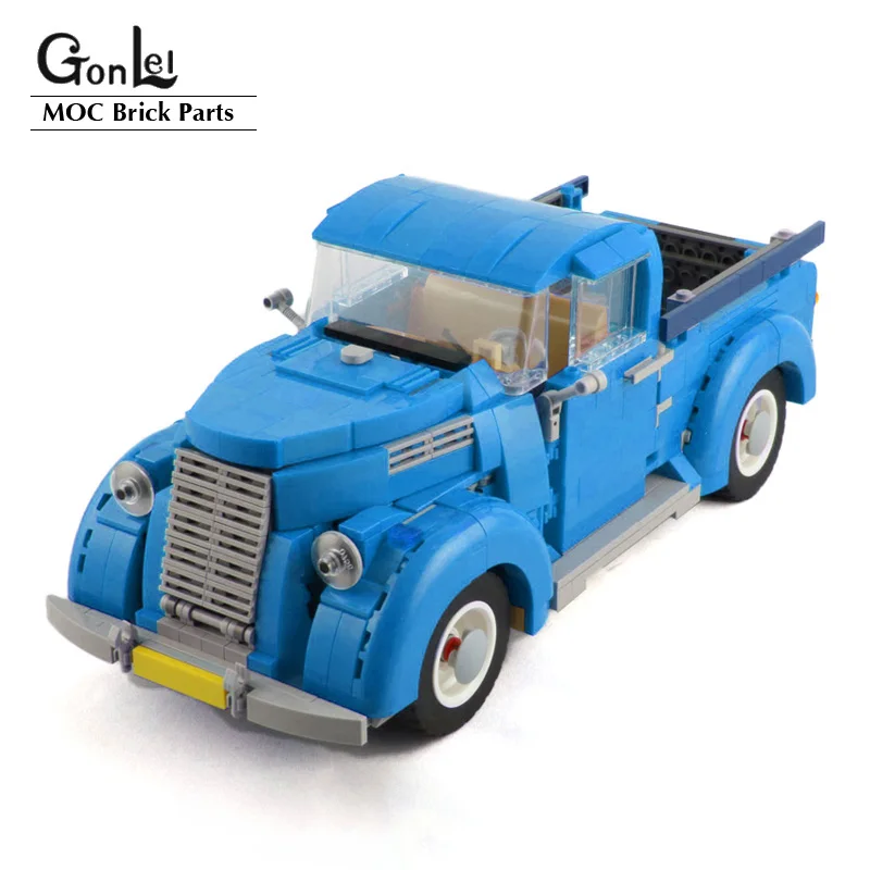 NEW Classic Trucks Creative Expert Set MOC Vintage Pickup Truck Building Blocks Cars Model 10252 Beetle MOD DIY Bricks Toys Gift