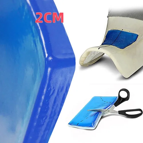 Almohadilla de Gel para asiento de motocicleta mejorada, estera de absorción de impacto, cojín de Gel suave y cómodo grueso de 2CM, almohadillas de asiento modificadas para motocicleta