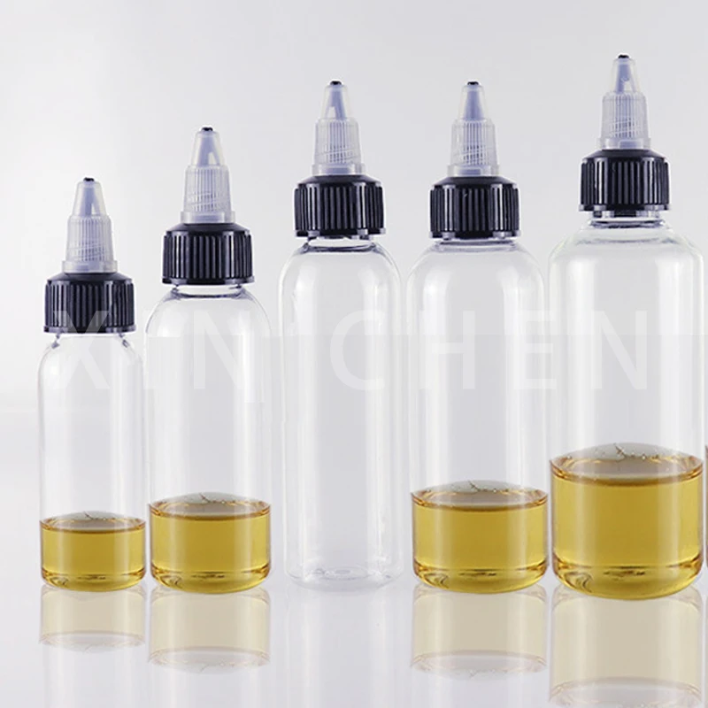 

5pcs Plastic Dropper Bottles Pigment Tattoo Ink Dispensing Bottles Lab Squeeze Bottle Vape Oil Containers with Twist Top Caps