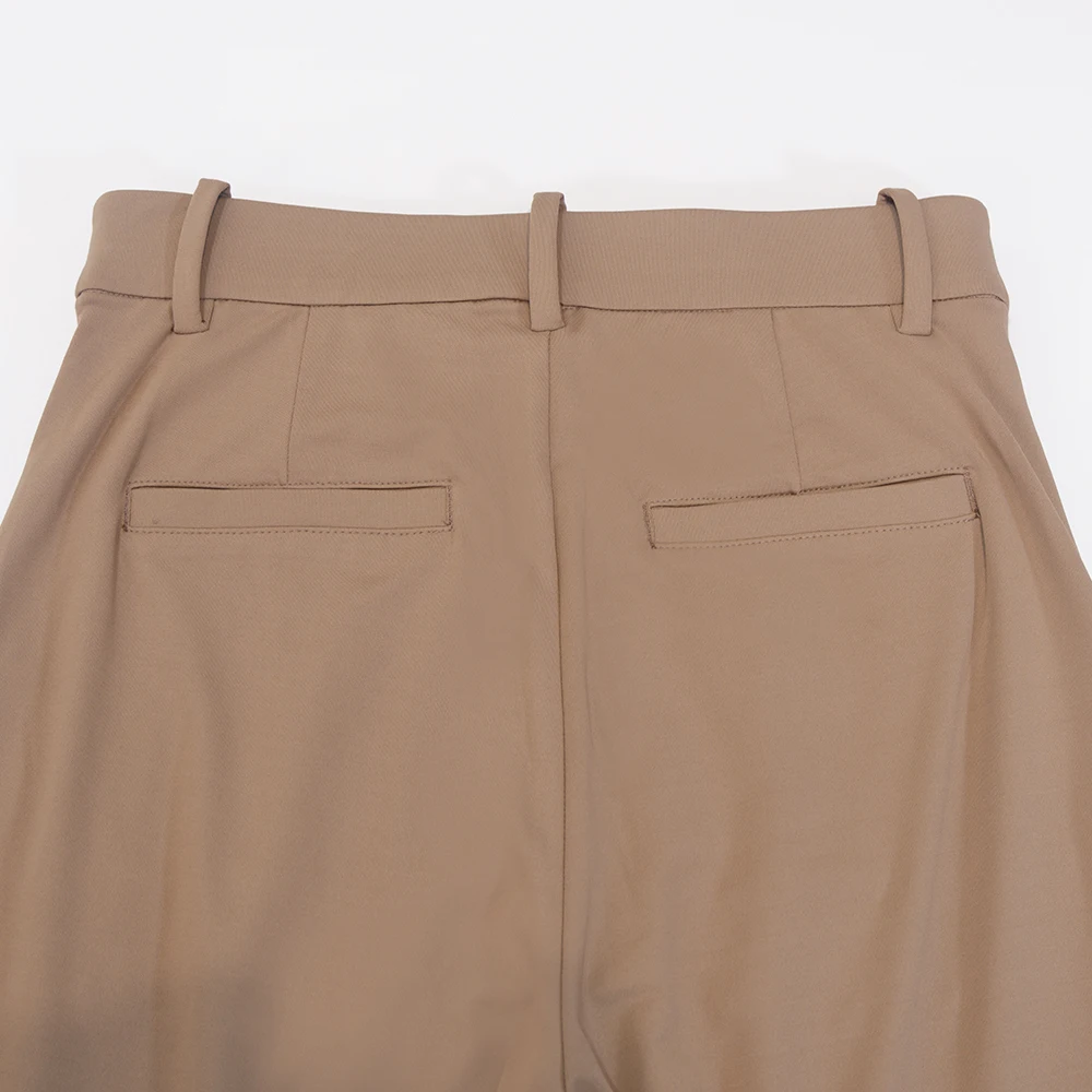 Hosen mit Taschen und Falten, angenehm kühlend, vielseitig einsetzbar, weit geschnitten, lange Hose, lässig, gerade geschnitten, mit elastischem Bund. – Detail 16