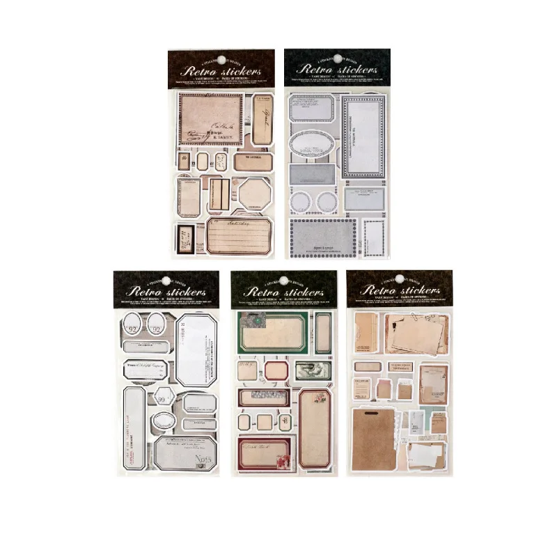 JIANWU Vintage Label Landscape Material Collage Scrapbooking Sticker Creative DIY Journal Stationery - view 5