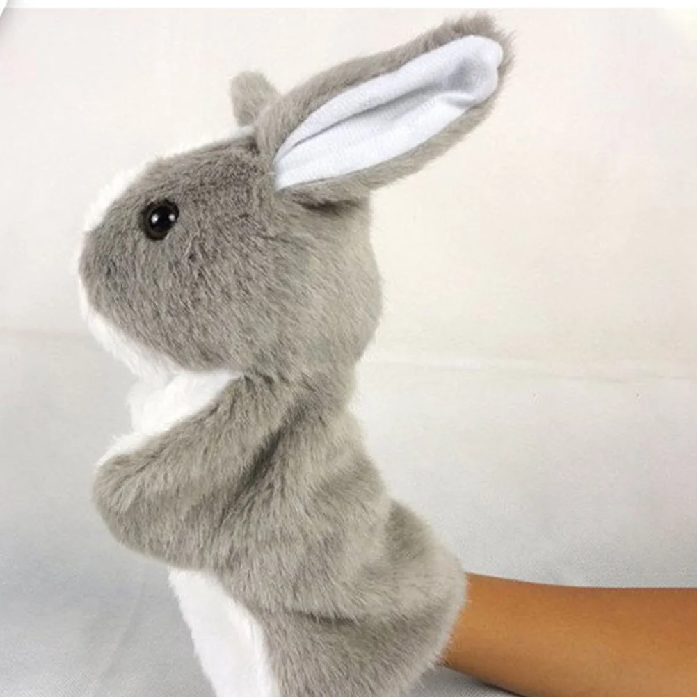 

2Pcs Rabbit Hand Puppet Lovely Interactive Learning Tool for Children Creative Imagination Development Parent Child Engagement