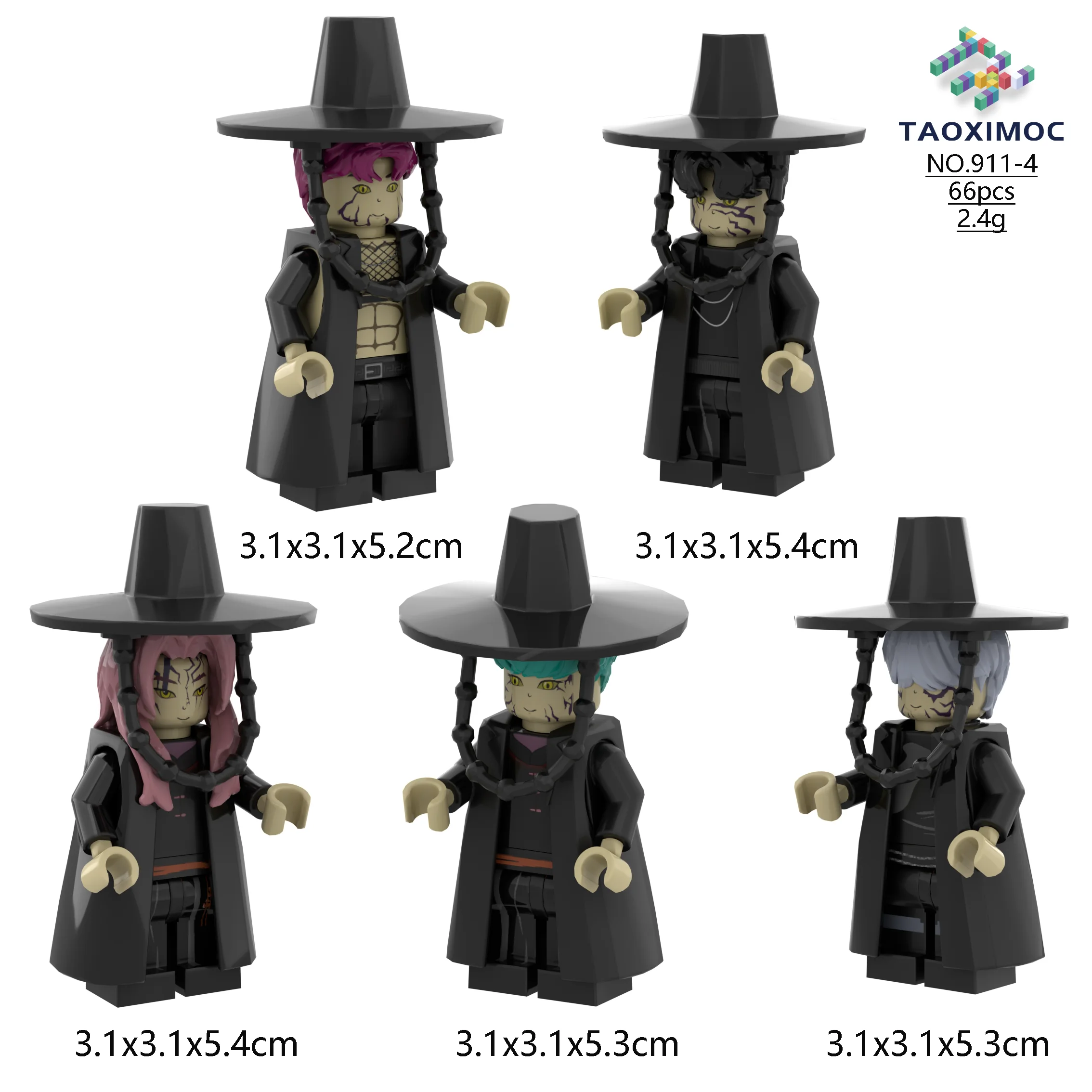 KPop شيطان الصيادين اللبنات رومي التجمع نموذج دمية اللبنات اليدوية #6