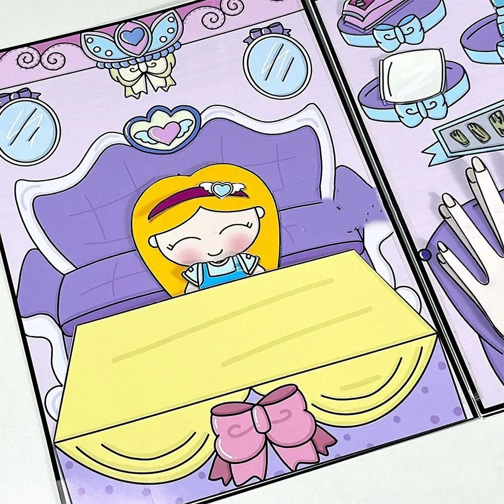 3d gorro livro material pacote waffle amassar livro silencioso caseiro montessori loja de unhas livro silencioso artesanal adesivo livro diy