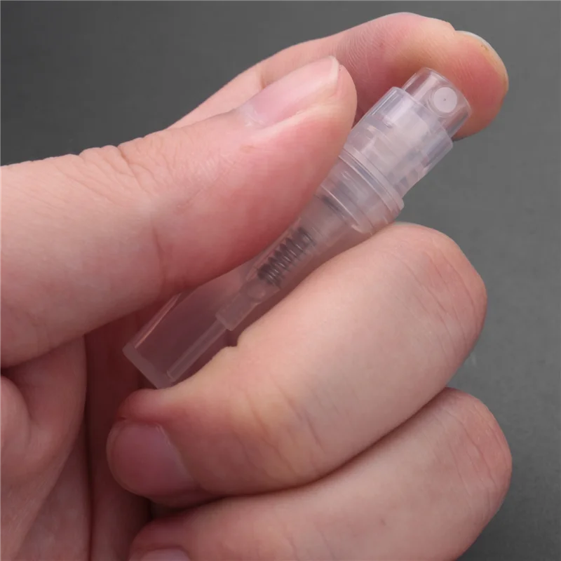 T27C 300 X 2Ml Plastic Travel Spray Bottle Empty Transparent Perfume Atomizer New