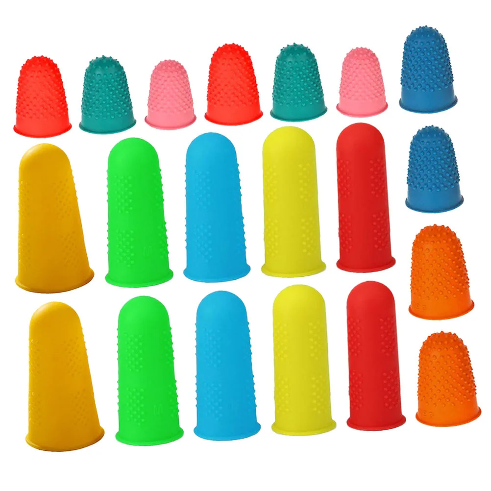 

20Pcs Non-Slip Silicone Finger Cover Wear-Resistant Reusable Protective for Home Kitchen Tools Use Compact Finger Protector