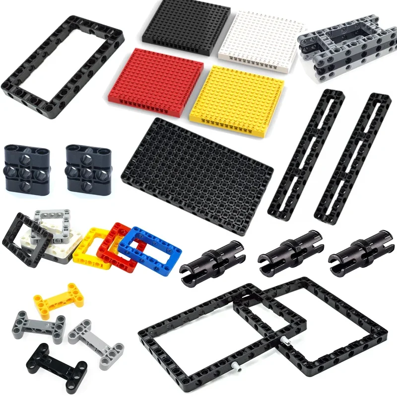 Building Blocks Technical Parts Hole Arm Pin Connector Liftarm Bricks Compatible Base Frame 64179 39794 67491 65803 Bricks