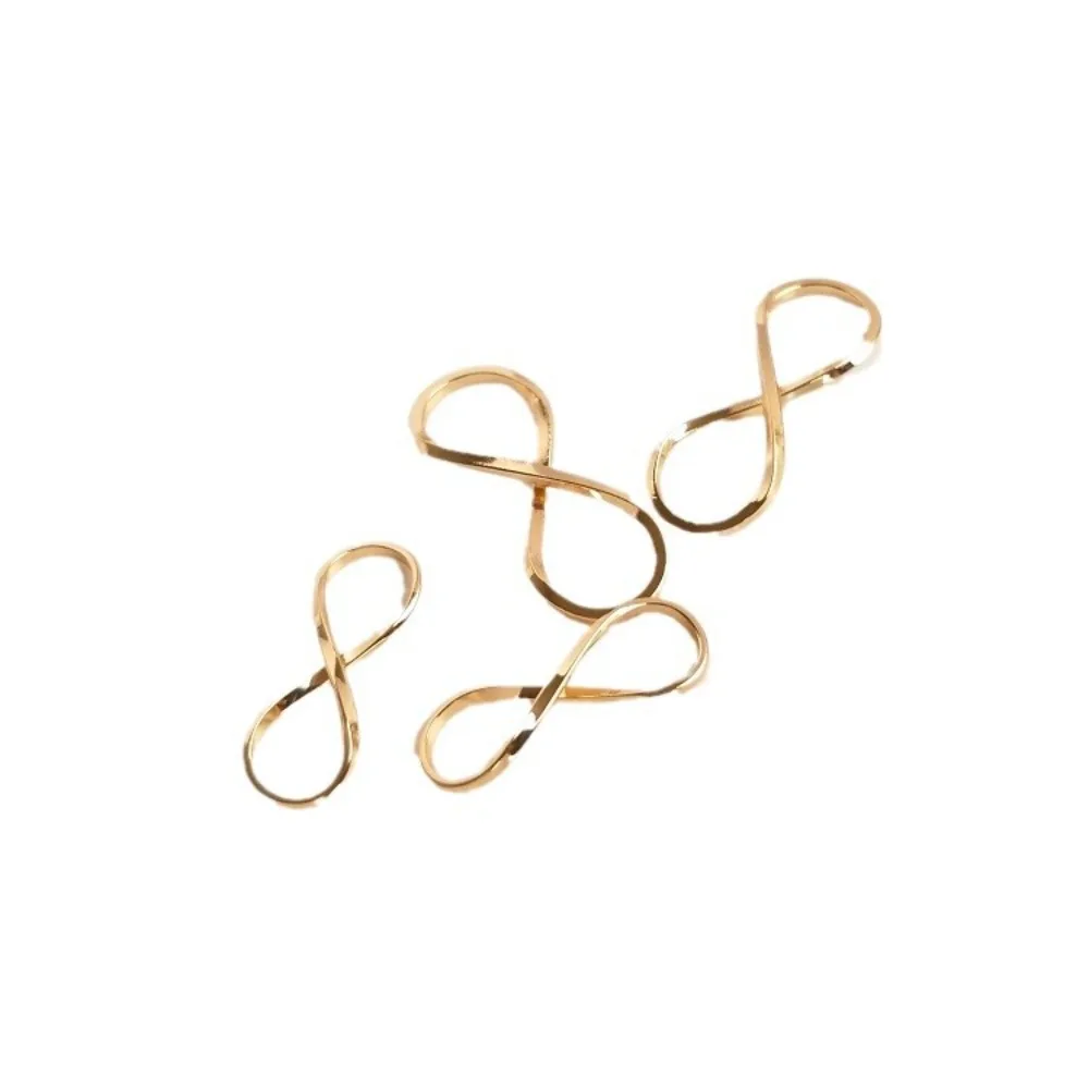 

1Pcs Copper Charms 14K Gold Color 8 Shape Accessories Connector End Buckle Handmade DIY Bracelet Necklace Earrings Accessories