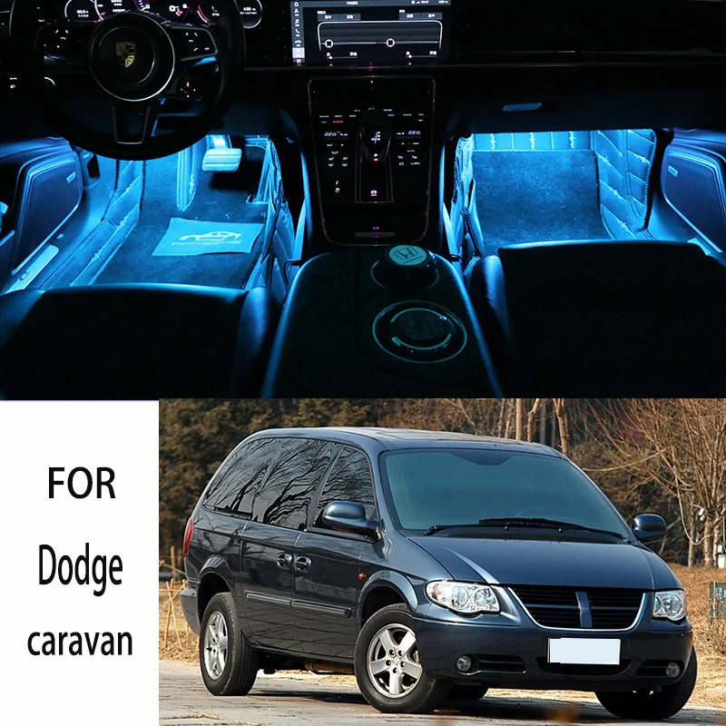 

FOR Dodge-caravan LED Car Interior Ambient Foot Light Atmosphere Decorative Lamps Party decoration lights Neon strips