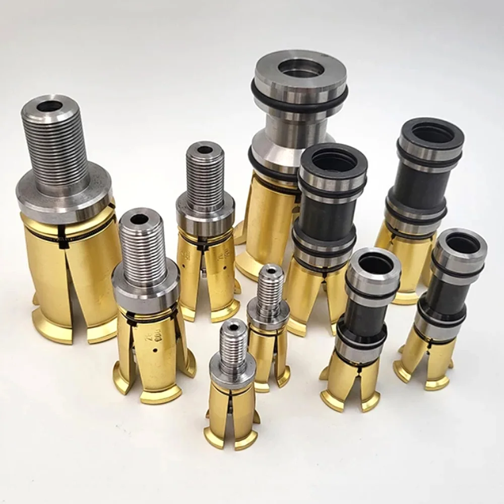 CNC Spannwerkzeughalter Vierklauen-Spannzange Spindelgreifer BT30/40/50-45 ° HSK32/40/50/63 ISO25 Bearbeitungszubehör Drehmaschinen-Spannzange – Detail 15