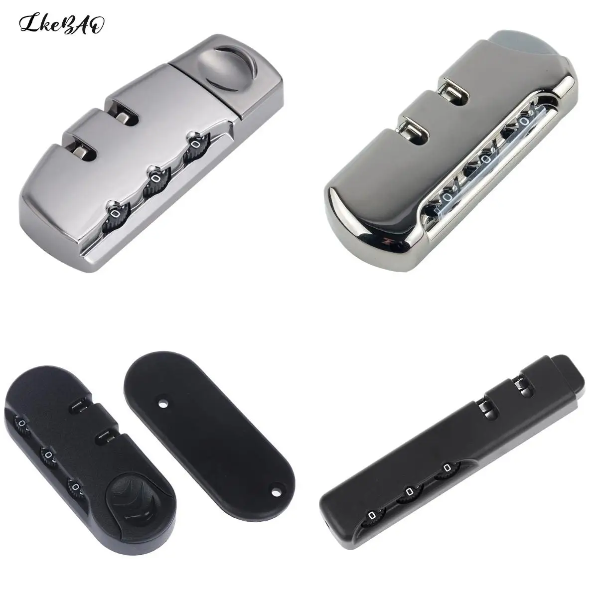 

1PCS Password Dial Digital Simple Back 3 Digit Combination Suitcase Padlock Reset Luggage Lock Travel Suitcase Accessory