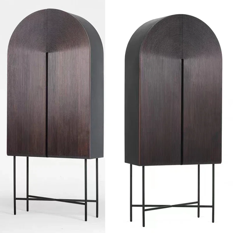 

light luxury orange porch cabinet postmodern storage designer porch model room wine cabinet
