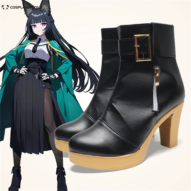 Zenless Zone Zero Hoshimi Miyabi Cosplay Shoes Boots Halloween Carnival Christmas Party
