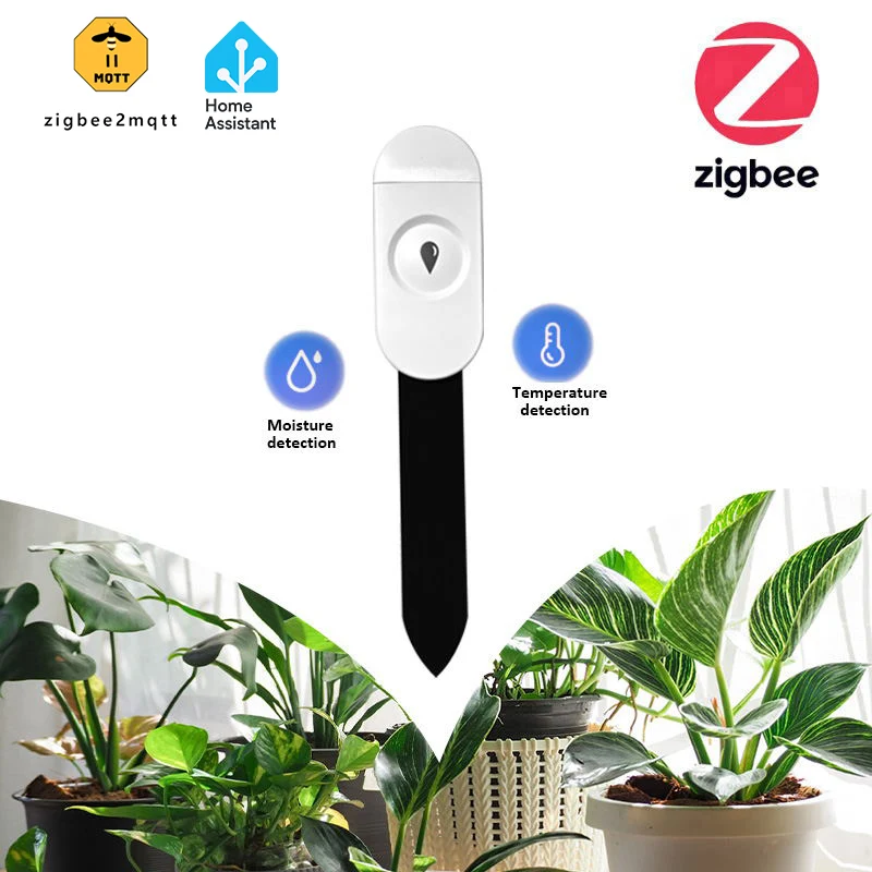 

Zigbee 3,0 тестер почвы, датчик влажности, температуры, влажности, монитор умного дома, автоматизация сада, обнаружение орошения